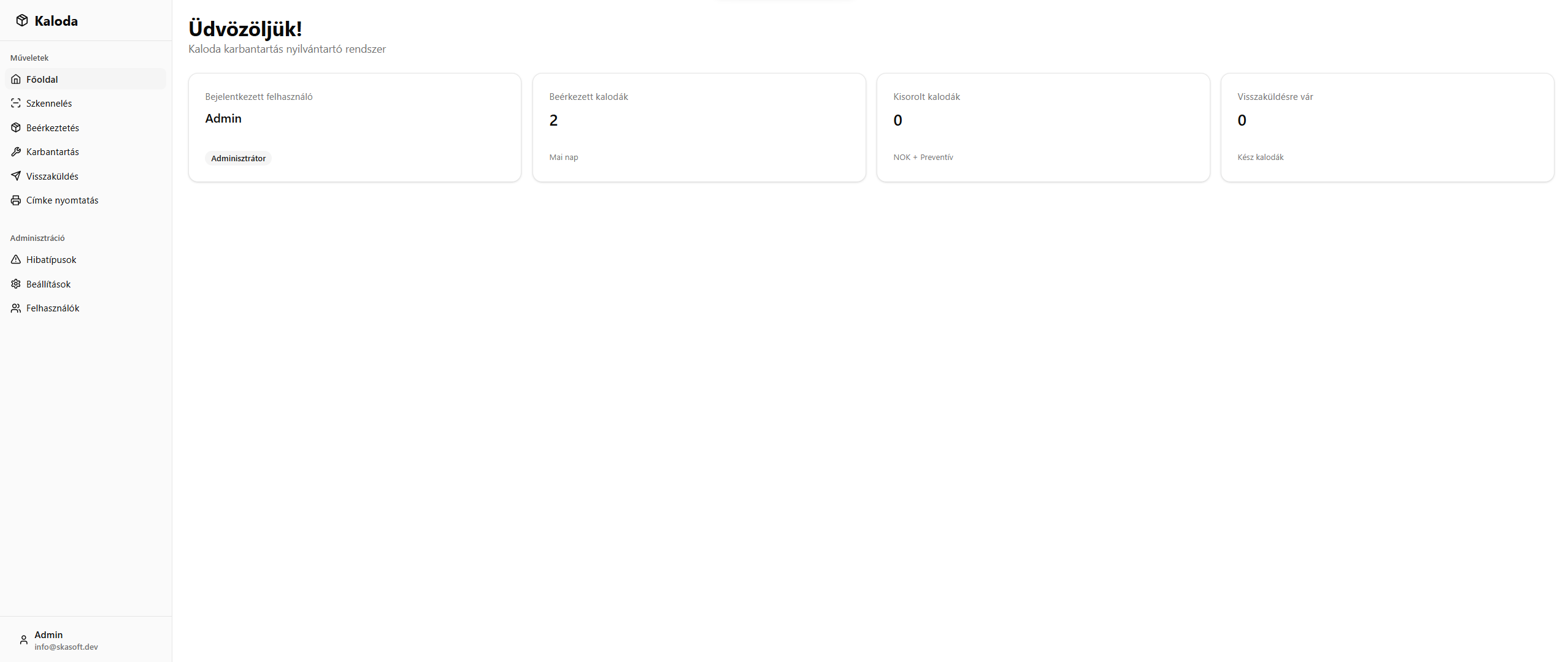 Kaloda - Maintenance Tracking